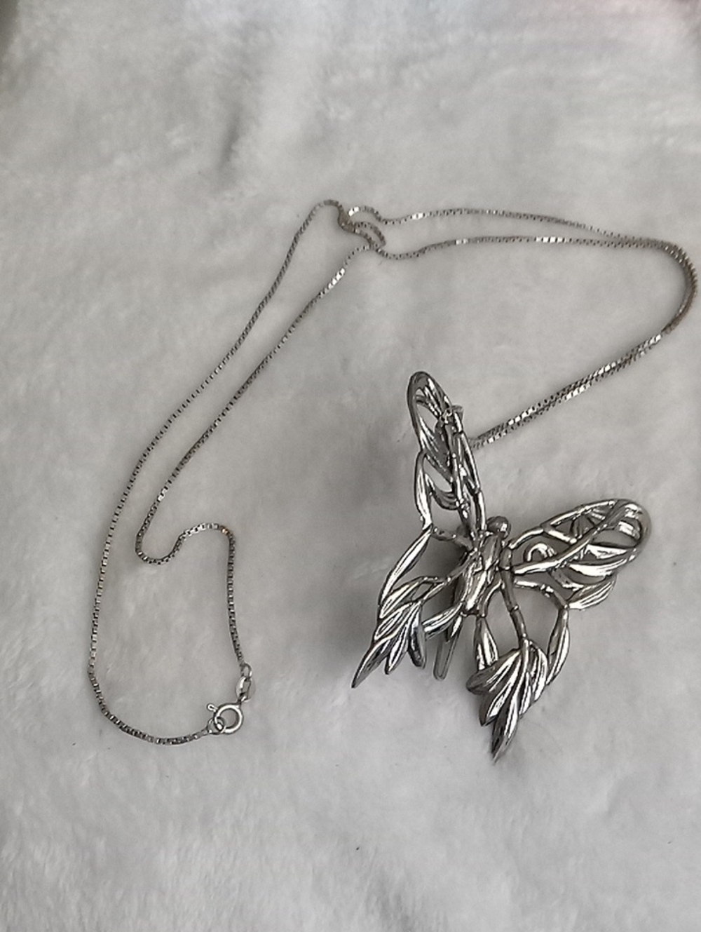 John Hardy Silver Butterfly Pendant Or Hair,Clothing Clip, Necklace 925 Italy